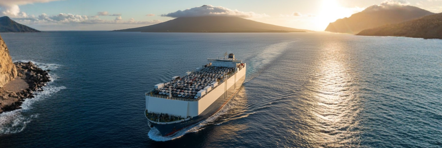 Car shipping from California to Hawaii with professional transport service