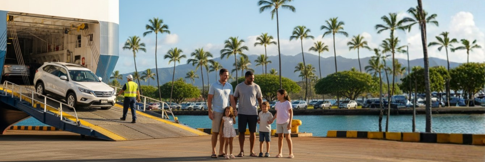 Door-to-port and port-to-port auto shipping services to Hawaii